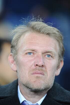 Turkey superlegue match between Fenerbahce and Kayserispor at Sukru Saracoglu Stadium in Istanbul on December 29, 2013. Score: Fenerbahce 5 - Kayserispor 1 Pictured: Coach Robert Prosinecki of Kayserispor. 