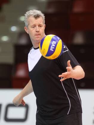 Ludwigsburg , Volleyball Training Nationalmannschaft Herren Trainer Vital Heynen