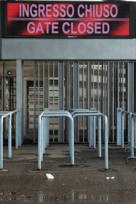 Closed entrance Milano 06-01-2014 Stadio Giuseppe Meazza - Football Calcio Serie A 2013 2014 AC Milan - andreaxstaccioli