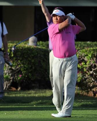 Jan. 6, 2014 - Honolulu, HI, USA - January 6, 2014 - K. J. Choi during a practice day for the Sony Open at the Waialae Country Club in Honolulu, HI. PGA Golf Herren Tour: Sony Open JAN06 - ZUMAc04