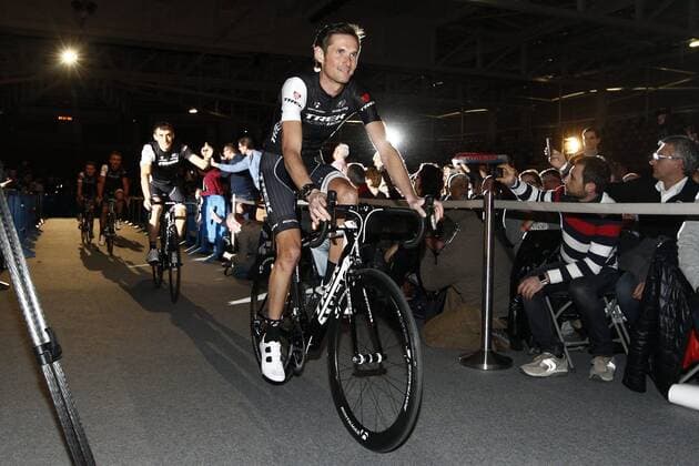 Frank Schleck (Luxembourg Team Trek Factory Racing) CYCLISME : Conference de Presse - Equipe Trek - Roubaix - 10 01 2014 PHOTONEWS PANORAMIC 
