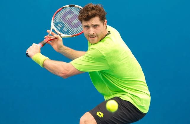TENNIS - ATP, Australian Open 2014 MELBOURNE,AUSTRALIEN,11.JAN.14 - TENNIS - ATP Tennis Herren World Tour, Grand Slam, Australian Open, Qualifikation. Bild zeigt Michael Berrer (GER). 