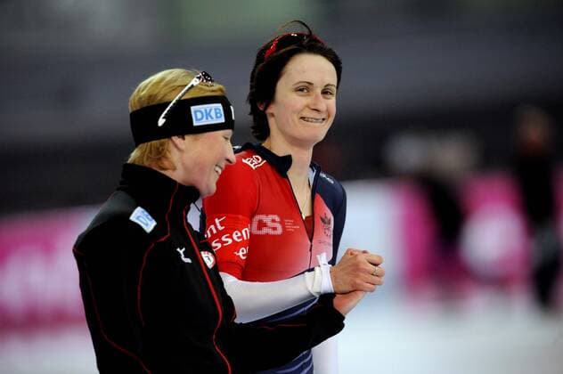 11-01-2014 EUROPEAN SPEED SKATING CHAMPIONSHIPS: HAMAR Claudia Pechstein (GER), Martina Sablikova (CZE) xVIxxIVx 2006621