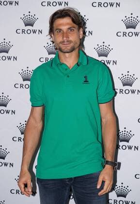 (140112) -- MELBOURNE, Jan. 12, 2014 (Xinhua) -- David Ferrer of Spain arrives at the IMG tennis players party at Crown Towers in Melbourne, Australia, Jan. 12, 2014. (Xinhua Bai Xue) (SP)AUSTRALIA-MELBOURNE-TENNIS-PARTY 