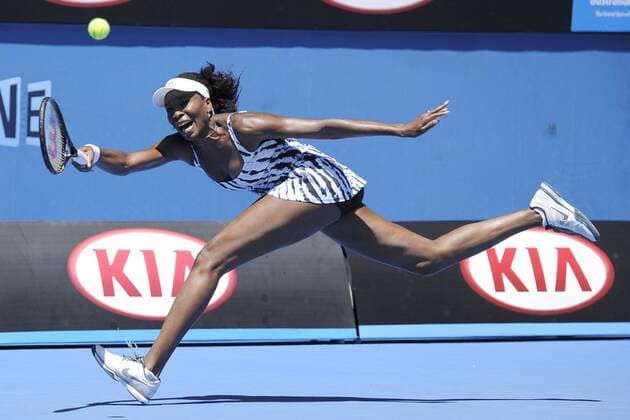 13.01.2014 Melbourne, Australia. Venus Williams of the USA in action on day one of the Australian Open from Melbourne Park. xEssixLimx  ActionPlus20163142