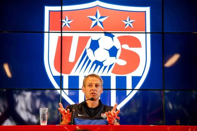 Nationaltrainer Jürgen Klinsmann - Pressekonferenz Nationalmannschaft USA in Sao Paulo x(3137)xRafaelxNeddermeyerx xFotox  (21297) Treino da SeleÃßao dos