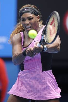 15.01.2014 Melbourne, Australia. Serena Williams of the USA in action on day three of the Australian Open from Melbourne Park. xEssixLimx  ActionPlus20166776