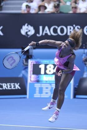 15.01.2014 Melbourne, Australia. Serena Williams of the USA in action on day three of the Australian Open from Melbourne Park. xEssixLimx  ActionPlus20166780