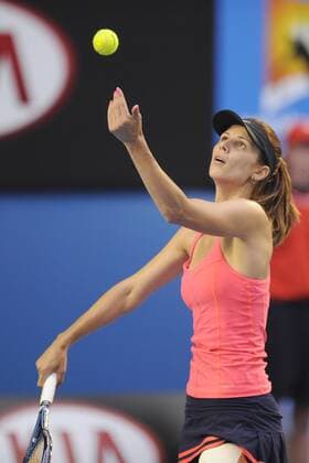 15.01.2014 Melbourne, Australia. Tsvetana Pironkova of Bulgaria in action on day three of the Australian Open from Melbourne Park. xEssixLimx  ActionPlus20167383