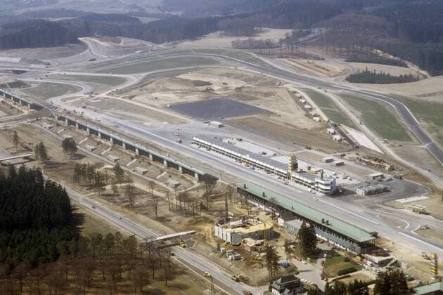 Der neue Nürburgring: Übersicht aus der Luft