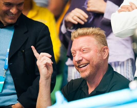 Jan. 19, 2014 - Melbourne, Victoria, Australia - BORIS BECKER, Tennis 2014 - Australian Open - Day 7 - ZUMAkh1