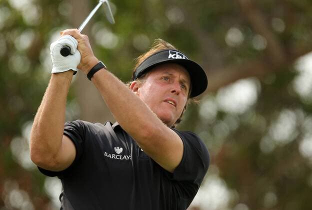 GOLF - HSBC Golf Championship ABU DHABI,VEREINIGTE ARABISCHE EMIRATE,19.JAN.14 - DIVERS, GOLF - European Tour, HSBC Golf Championship, Abu Dhabi GC. Bild zeigt Phil Mickelson (USA). 
