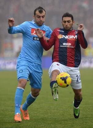 IPP20140119 Football - soccer: Serie A, FC Bologna vs SSC Neapel, goran pandev, Pazienza xHOCHxZWEIx xItalyxPhotoxPressx 