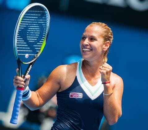 Jan. 20, 2014 - Melbourne, Australia - Dominika Cibulkova (SVK) . Tennis 2014 - Australian Open - Day 8 - ZUMAkh1