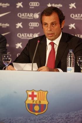 Press conference of Sandro Rosell, chairman of FC Barcelona. xFRANCESCxADELANTADOx 