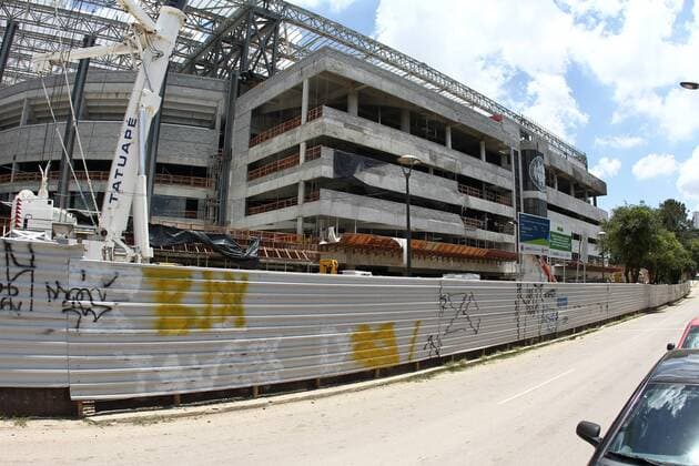 CURITIBA,PR - 21 01 2014: Bauarbeiten an der Arena da Baixada, Stadion von Atletico Paranaense x(37)xGeraldoxBubniakx xFotoarenax  (21463)