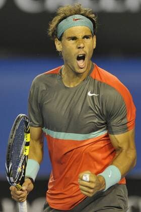 24.01.2014 Melbourne, Australia. Rafael Nadal of Spain in action on day twelve of the Australian Open from Melbourne Park. xEssixLimx  ActionPlus11491443