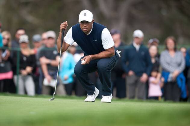 24 January 2014: Tiger Woods (Jupiter, FL) during the second round of the Farmers Insurance Open at Torrey Pines Golf Course in La Jolla, CA GOLF: JAN 24 PGA Golf Herren - Farmers Insurance Open - Second Round Icon140124043 EDITORIAL USE ONLY