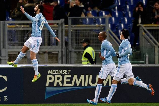 Db Roma 25 01 2014 - serie A Lazio Rom vs Juventus Turin foto DanielexBuffa Image Sport Pictured: Antonio Candreva 