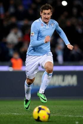Miroslav Klose Lazio. Roma 25-01-2014 Stadio Olimpico. Football Calcio 2013 2014 Serie A. Lazio Rom - Juventus Turin. AntoniettaxBaldassarre