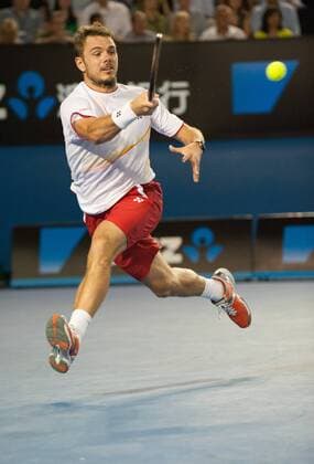 Jan. 26, 2014 - Melbourne, Victoria, Australia - Stanislas Wawrinka of Switzerland. The match was held on center court at Melbourne s Rod Laver Arena. Tennis 2014 - Australian Open - Day 14 - ZUMAkh1
