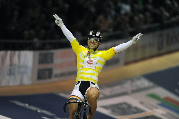 Robert FÖRSTEMANN ( GER Greiz ) wieder einmal schnellster Mann im Champions Sprint International - Veranstaltung Event: 103. Berliner Sechstagerennen 2014 - Ort Location: Velodrom Berlin - - Date Datum: 26.01.2014