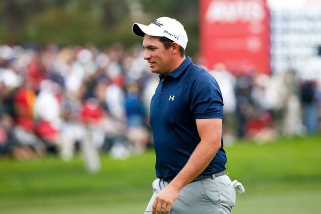 Jan. 26, 2014 - La Jolla, California, U.S - Scott Stallings walks off the 18th green after the final round of the Farmers Insurance Open golf tournament at Torrey Pines Municipal Golf Course. Farmers Insurance Open - Final Round - ZUMAw10
