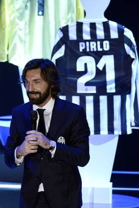 Db Milano 27 01 2014 - Gala Oscar del calcio AIC 2013 foto DanielexBuffa Image Sport pictured: Andrea Pirlo 