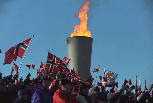 Olympische Winterspiele in Lillehammer: Olympische Flamme