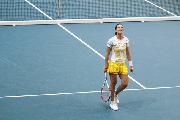 Andrea Petkovic ( ALL ) TENNIS : Open GDF Suez - Paris - 30 01 2014 MarineAndrieux Panoramic 