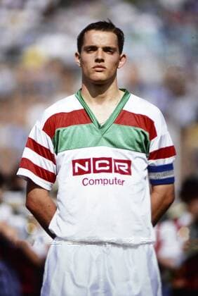 1992 Fussball, A-Jugend FC Augsburg, Thomas Tuchel (Augsburg) als A-Jugendlicher. 