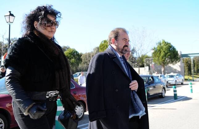 Getafe CF s President Angel Torres during the funeral ceremony in memory of the national soccer team coach Luis Aragones. February 2, 2014.  (1608370)