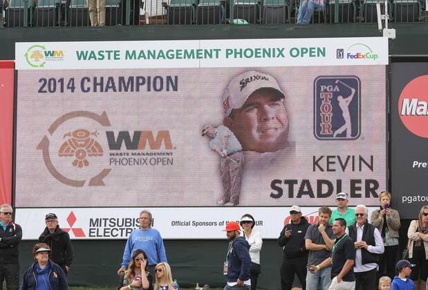 February 02, 2014: Kevin Stadler (Denver, CO) wins the 2014 Waste Management Phoenix Open at the TPC Stadium golf course in Scottsdale Arizona. . GOLF: FEB 02 PGA Golf Herren - Waste Management Phoenix Open - Final Round Icon20172898 EDITORIAL USE ONLY