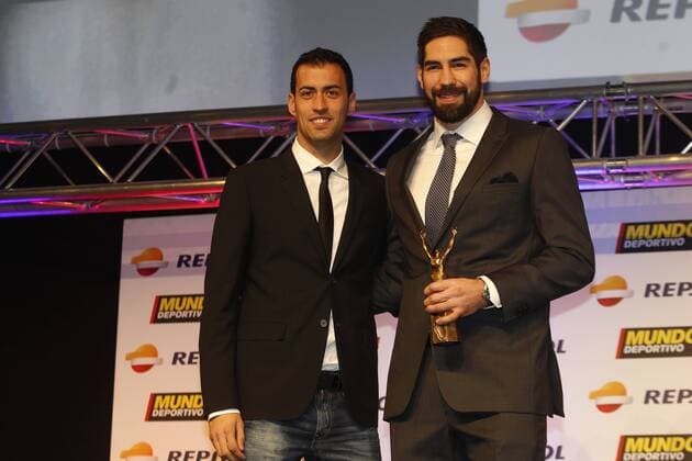 Sport Awards of Mundo Deportivo. In this picture, Sergio Busquets and Nikola Karabatic. xFRANCESCxADELANTADOx 