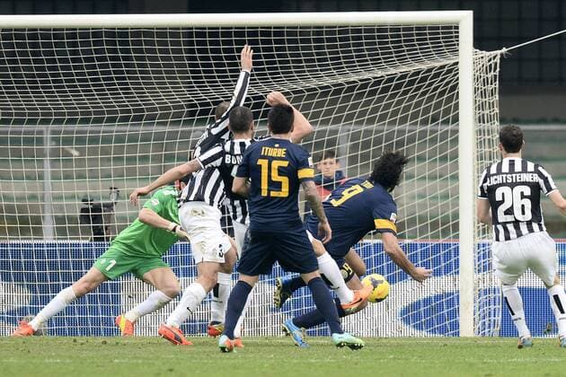 Db Verona 09 02 2014 - campionato di calcio serie A Hellas Verona vs Juventus Turin: Luca Toni 