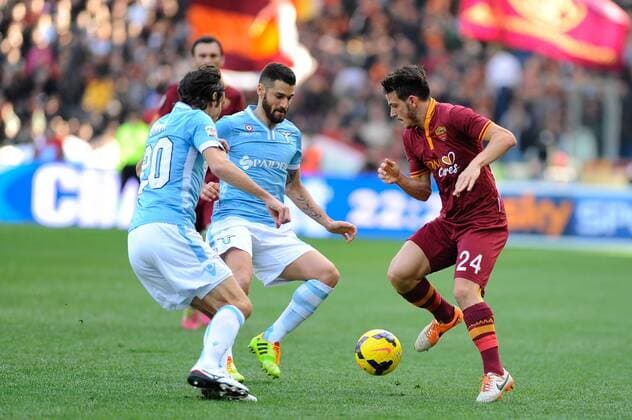 IPP20140209 Football - soccer: Serie A, Lazio Rom - AS Rom, xHOCHxZWEIx xItalyxPhotoxPressx 
