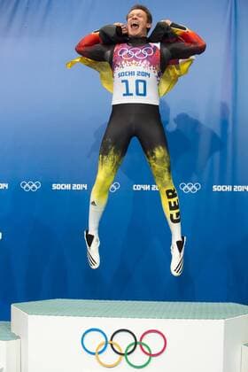 Herren Rodeln Finale in Sochi, Russland am 09.02.2014