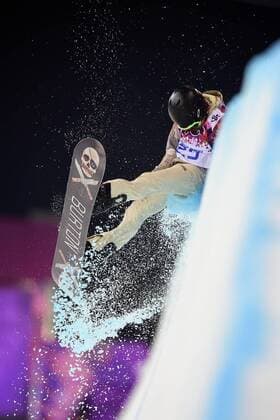 Feb. 11, 2014 - Sochi, Russia - Shaun White (USA) crashes during competition in the finals of the Men s Halfpipe at the 2014 Winter Olympics in Sochi. Men s Halfpipe - Sochi 2014 - ZUMAw10