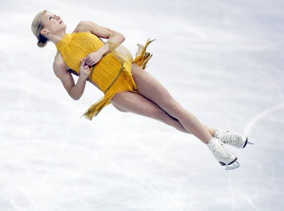 Feb. 12, 2014 - Sochi, RUS - Russia s Tatiana Volosozhar and Maxim Trankov perform in the pairs free skate during the Winter Olympics at the Iceberg Skating Palace in Sochi, Russia, on Wednesday, Feb. 12, 2014. Pairs Figure Skating - ZUMAm67