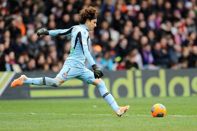 Guillermo Ochoa (ajaccio) FOOTBALL : Olympique Lyon vs AC Ajaccio - Ligue 1 - 16 02 2014 xFredericChambertx 