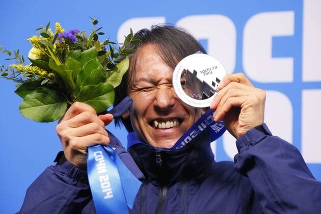 Noriaki Kasai (JPN), FEBRUARY 16, 2014 - Ski Jumping : Men s Individual Large Hill Medal Ceremony at Olympic Park during the Sochi 2014 Olympic Winter Games in Sochi, Russia. Noxthirdxpartyxsales  ( qdwa031008)