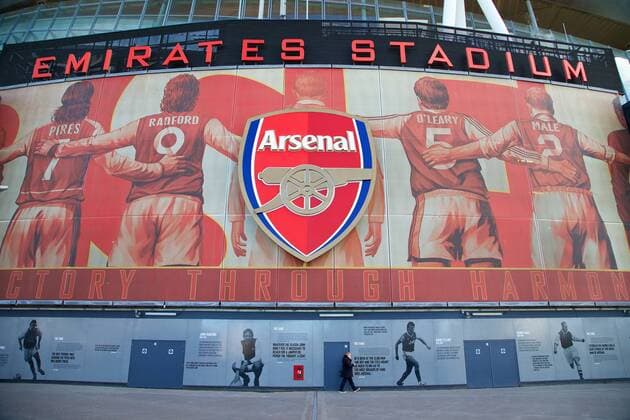 PROPAGANDA20140216 Football - soccer: FA Cup, Arsenal FC, Arsenal s Emirates Stadium before the FA Cup 5th Round match xHOCHxZWEIx xPropagandax 