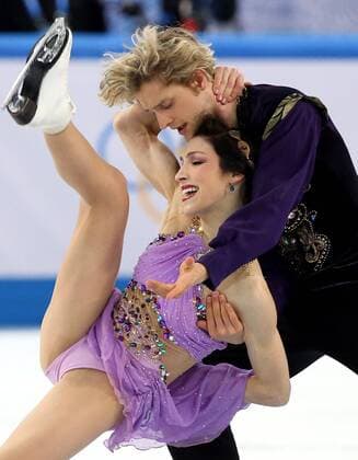 U.S. duo Meryl Davis and Charlie White perform during the figure skating: ice dance free dance event during the Sochi Winter Olympics on February 17, 2014. The duo won the gold medal.  OLY20140217532