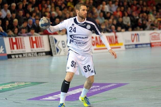 15-02-2014 pmk MV103160 Handball Herren Bundesliga Saison 2013 2014 VfL Gummersbach Fredrik LARSSON Gummersbach