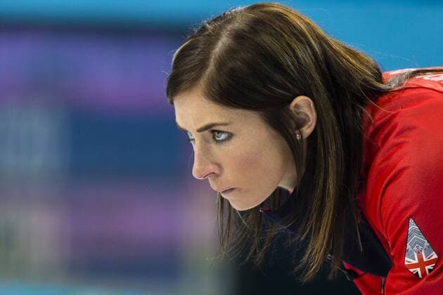 19.02.2014 Sochi, Krasnodar Krai, Russia. Great Britain skip Eve MUIRHEAD looks on studiously during the semifinal of the Women s Curling competition between Great Britain and Canada from the Ice Cube Curling Centre, Coastal Clustre - XXII Olympic Winter Games xCraigxMercerx  ActionPlus11500118