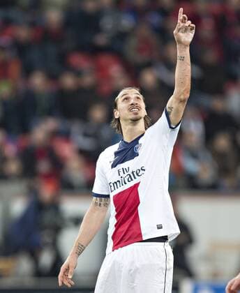 Leverkusen, 18.02.2014, BayArena Zlatan Ibrahimovic (Paris) Bayer Leverkusen - Paris Saint-Germain mm