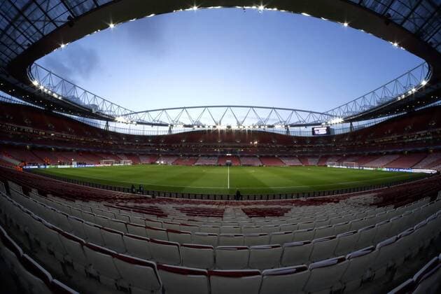 19.02.2014 London, England. General view of the Emirates stadium and ground before the Champions League game between Arsenal from the Emirates Stadium. xNigelxCookex  ActionPlus11500208