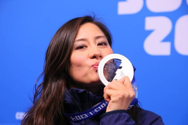 Tomoka Takeuchi (JPN), FEBRUARY 19, 2014 - Snowboarding : Women s Parallel Giant Slalom Victory Ceremony at Olympic Medals Plaza during the Sochi 2014 Olympic Winter Games in Sochi, Russia. Noxthirdxpartyxsales  (mrva093251)