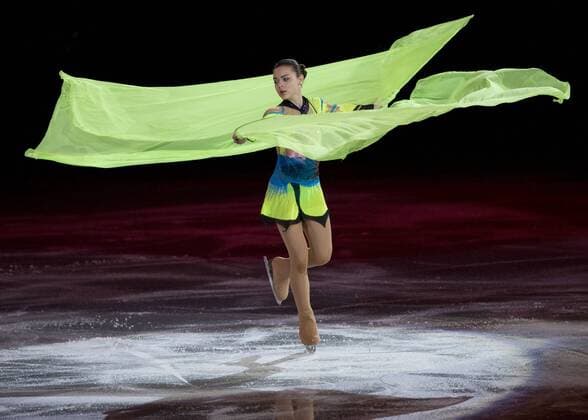 Feb. 22, 2014 - Sochi, Russia - Adelina Stonikova of Russia perform to Obilivion Tango by Astor Piazzolla at the Ice Skating Gala at Iceberg Skating Palace during the Sochi 2014 Winter Olympic in Sochi, Russia. Ice Skating Gala - Sochi 2014 - ZUMAj89