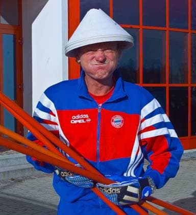 Training FC Bayern München 09.01.1998 Sepp Maier ( Torwarttrainer)